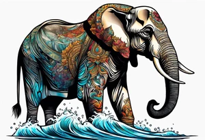 elephant
fishing
diving
plunging tattoo idea