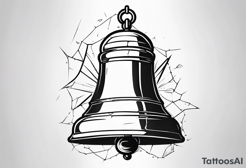 cracked bell tattoo idea