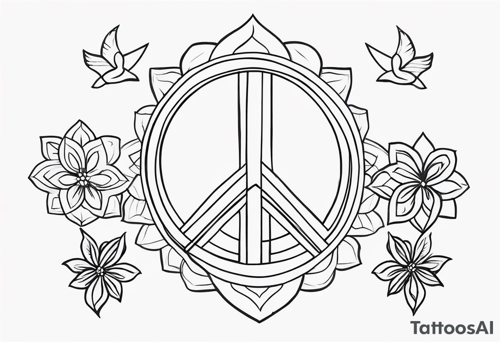mindfulness peace freedom tattoo idea