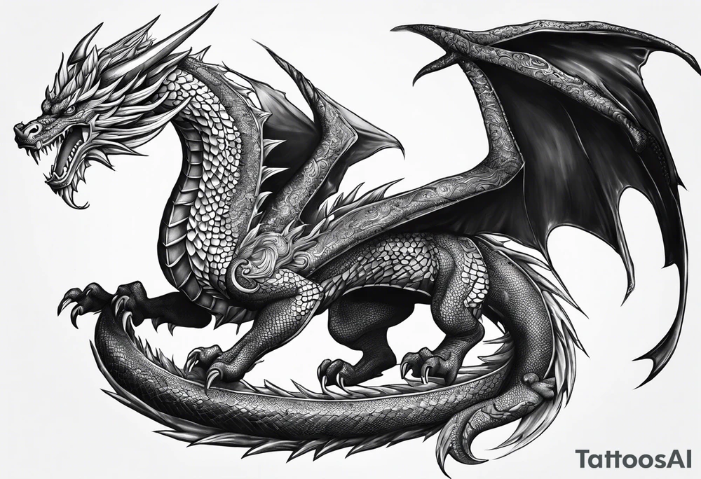 Slifer the sky dragon tattoo idea