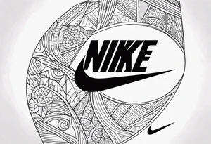 nike logo tattoo idea