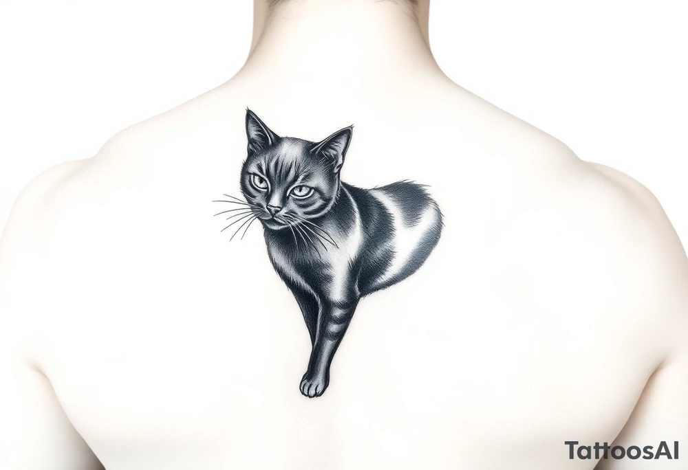 Black Cat tattoo idea