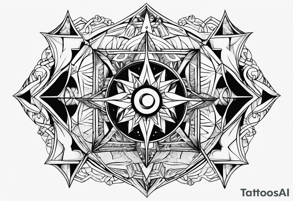 Combination of a and d tattoo idea