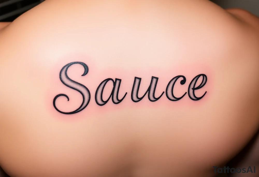 Sauce tattoo idea