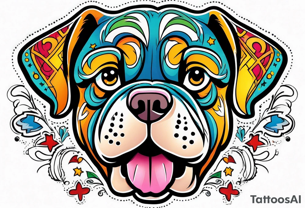 Big dog tattoo idea