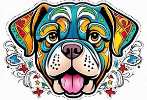 Big dog tattoo idea