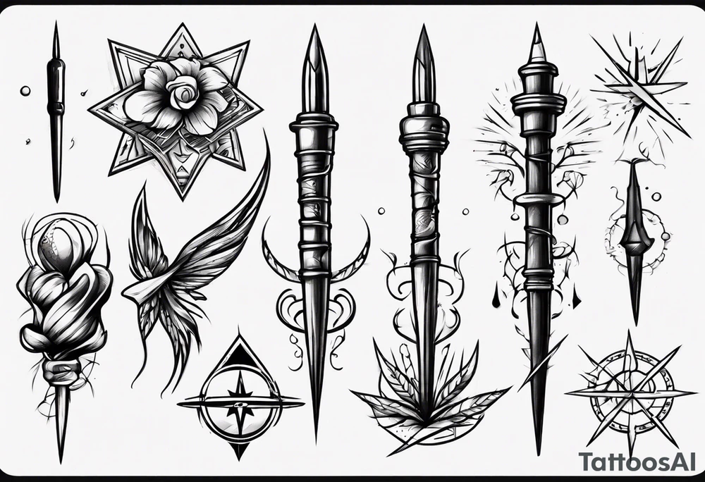 Needle tattoo idea