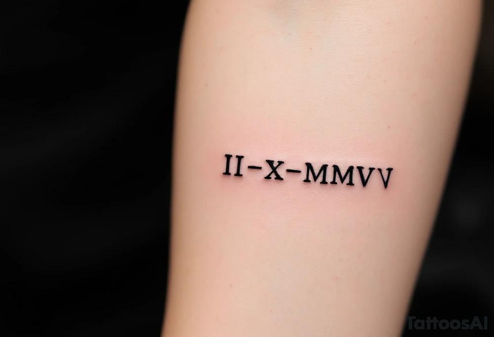 II•X•MMV tattoo idea