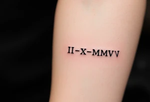 II•X•MMV tattoo idea