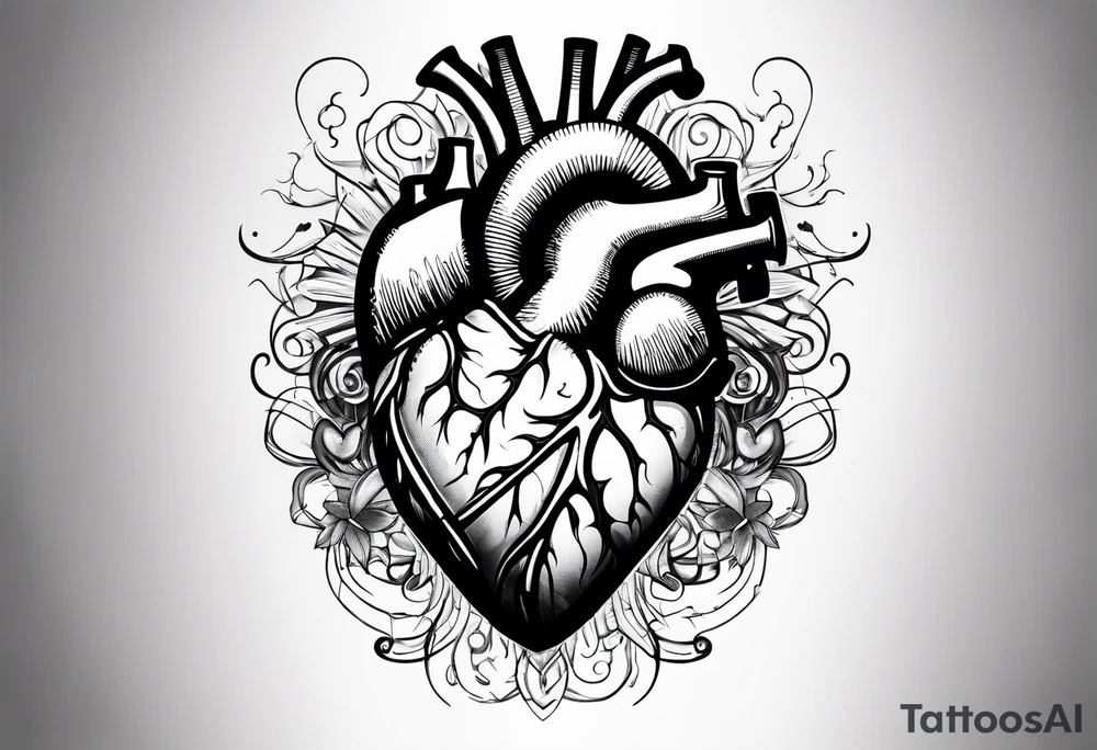 EXPLODING HEART tattoo idea