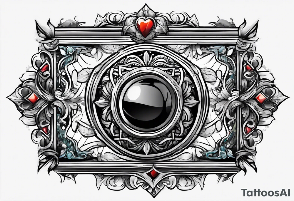 free masonry symbol , rectangle tattoo idea