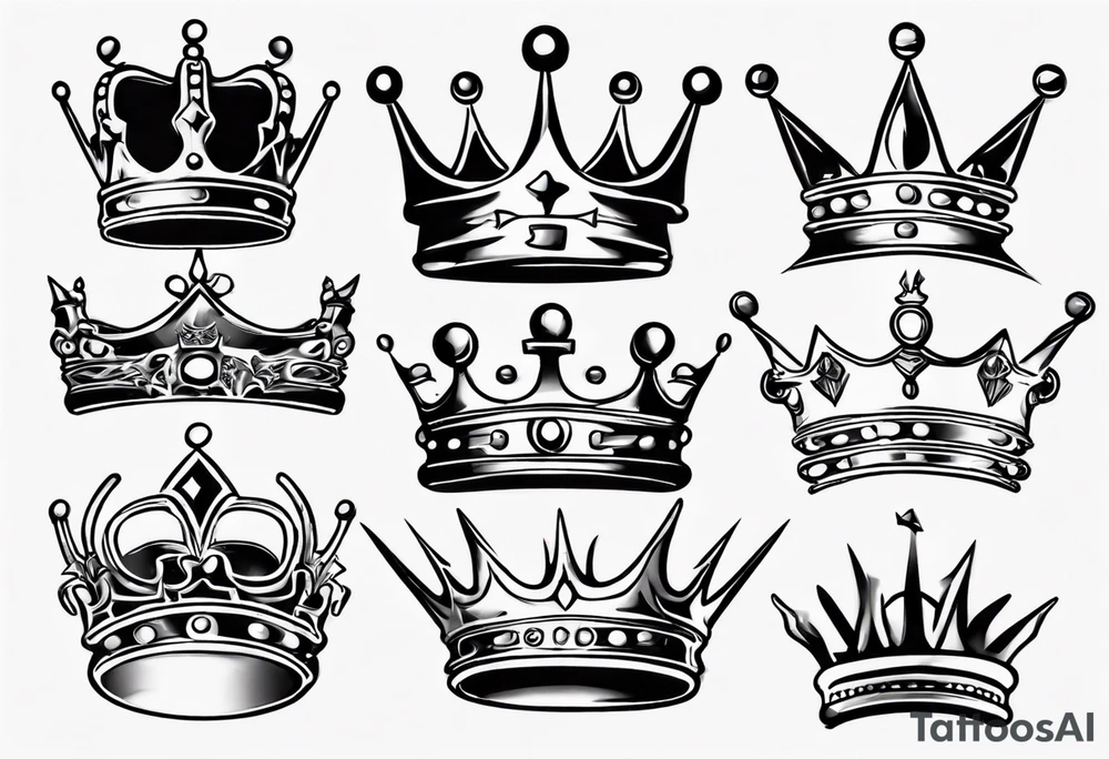 crown tattoo idea