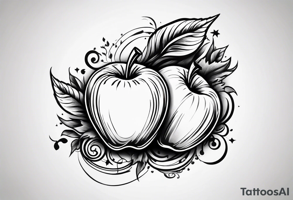 Apple tattoo idea
