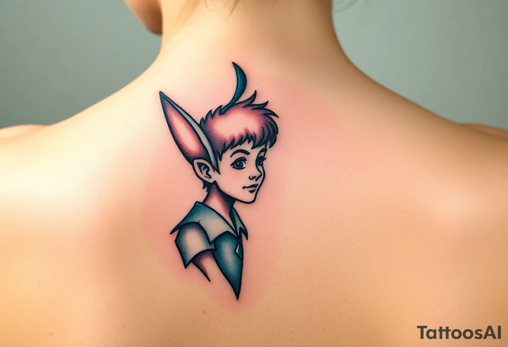 Peter Pan and hes shadow tattoo idea