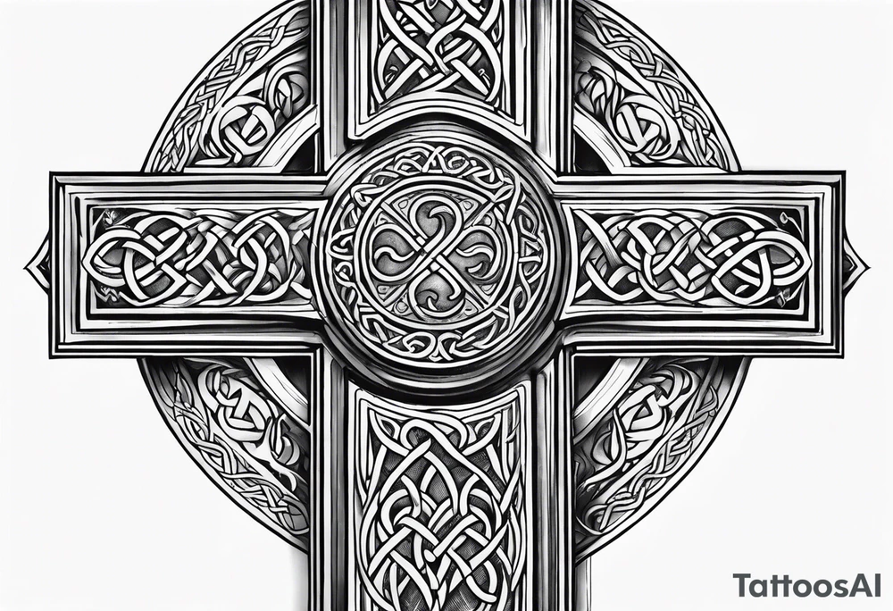 Celtic cross tattoo idea