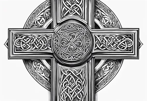 Celtic cross tattoo idea