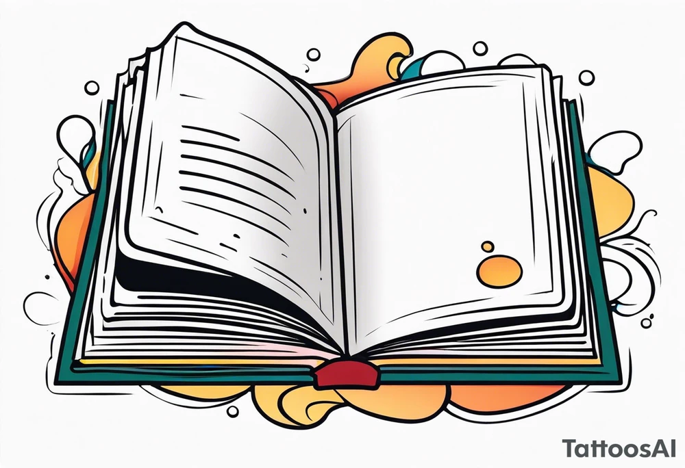 Open book tattoo idea