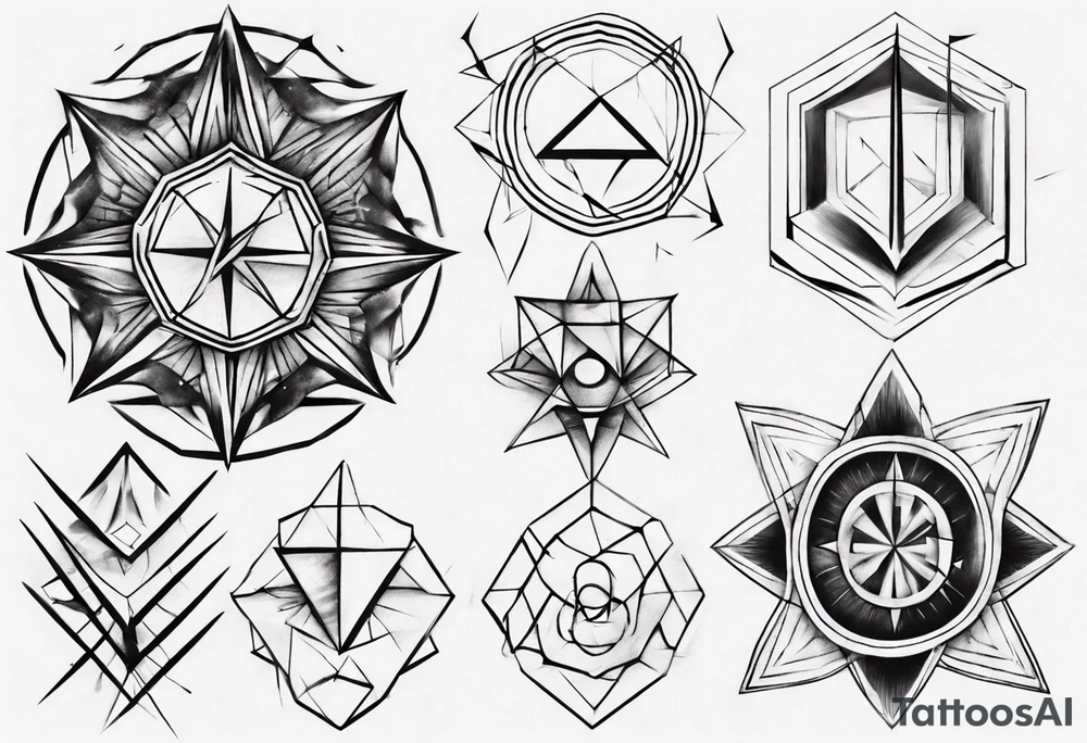 Geometrical tattoo idea