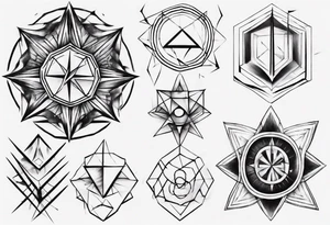 Geometrical tattoo idea