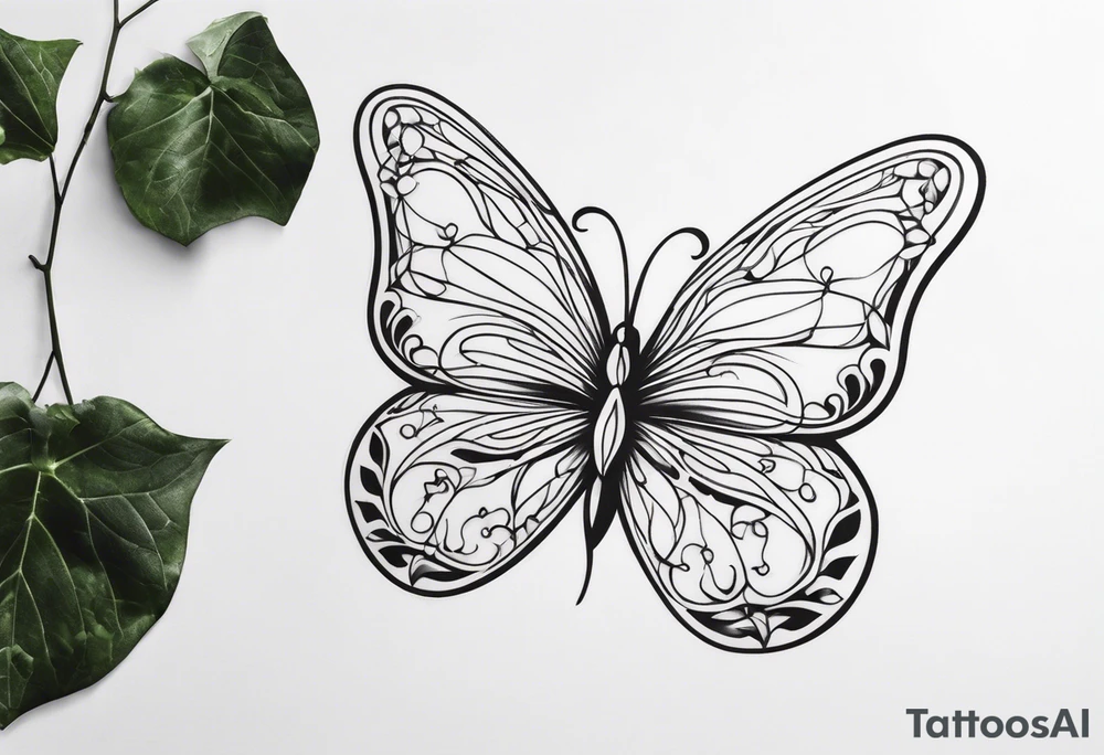 Butterfly, Ivy tattoo idea