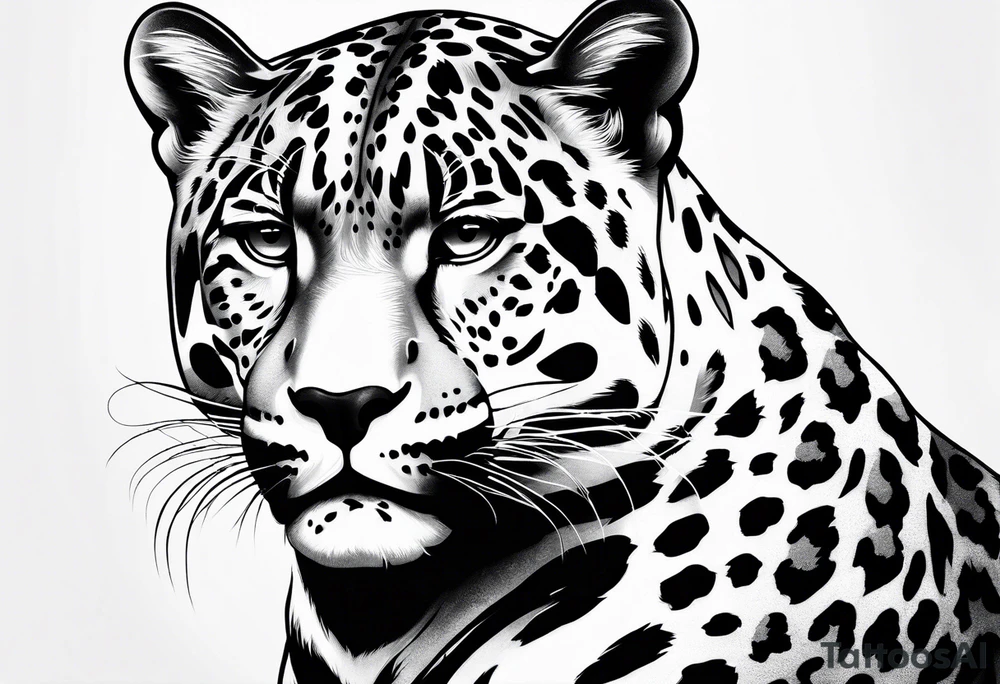 Jaguar body tattoo idea