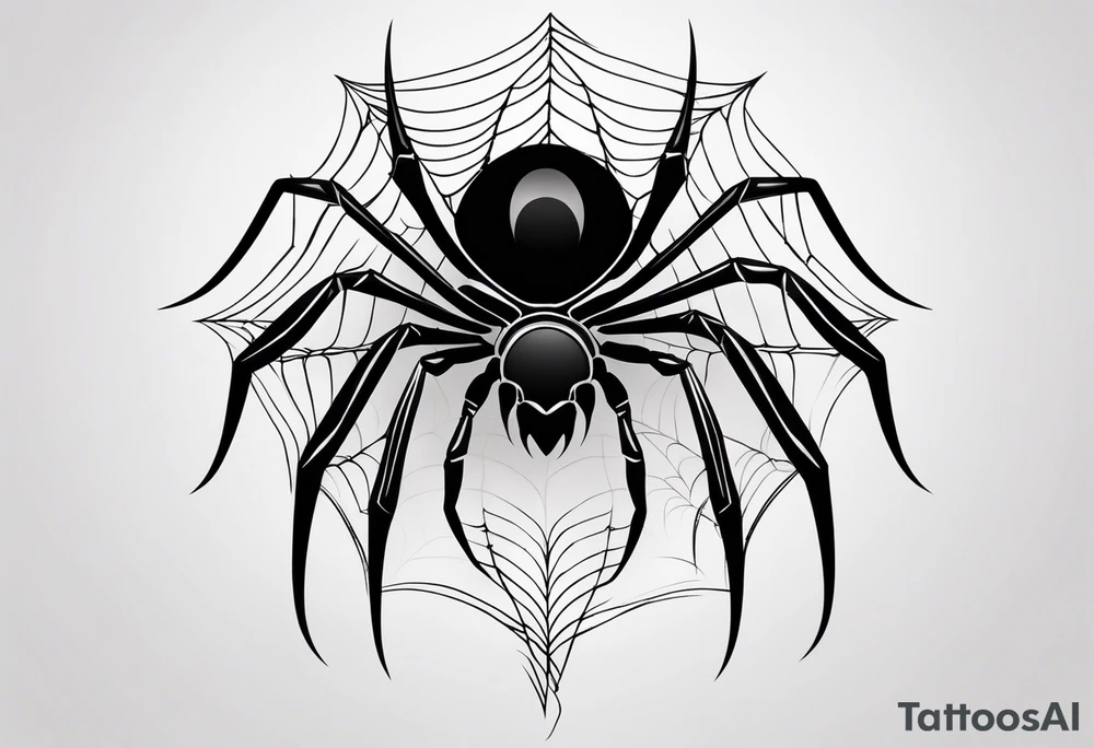 Minimalistic spider that looks like a scar tattoo idea