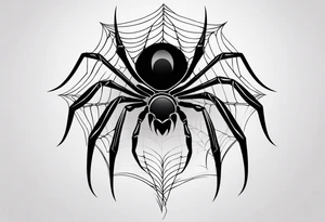 Minimalistic spider that looks like a scar tattoo idea