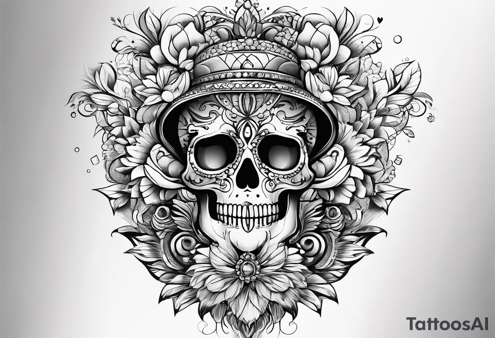 The key concept of living a life is 'Happiness' tattoo idea