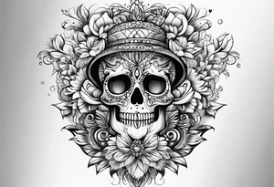 The key concept of living a life is 'Happiness' tattoo idea
