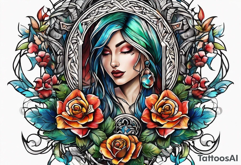 Straight rope tattoo idea