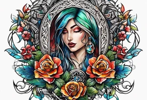 Straight rope tattoo idea