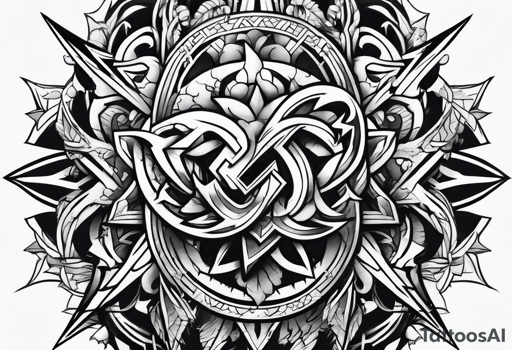 Lightning bolt tattoo idea