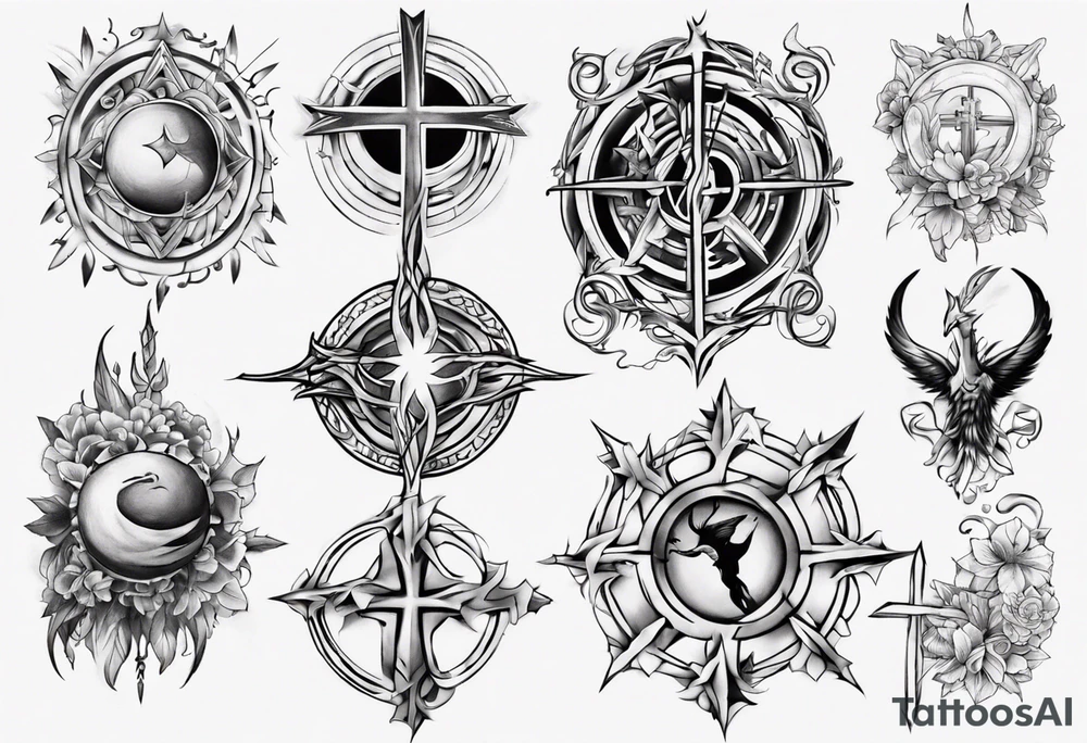 Christian stomach tattoo tattoo idea