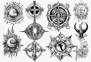 Christian stomach tattoo tattoo idea