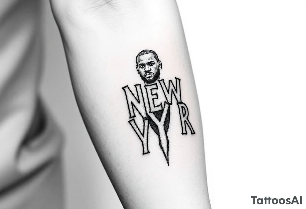 Lebron New york tattoo idea