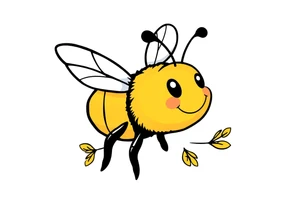 Cartoon bee tattoo idea