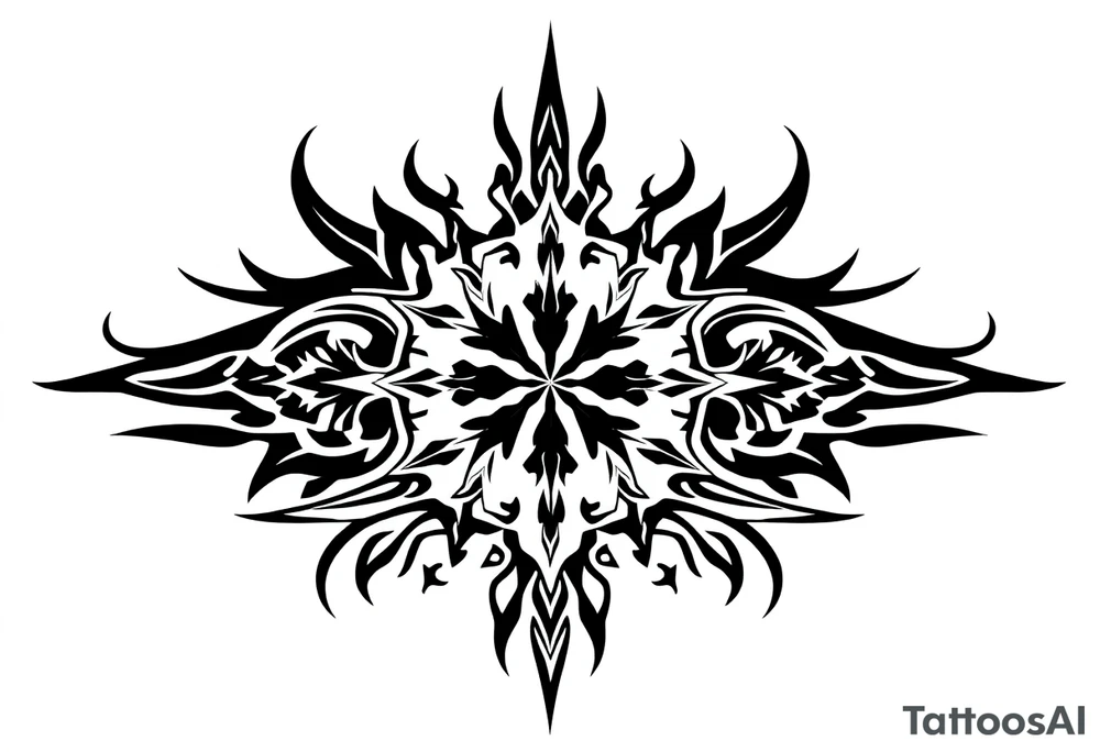 a band with a christmas pattern tattoo idea