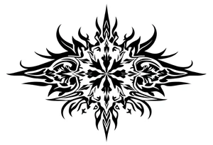 a band with a christmas pattern tattoo idea