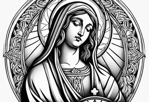 christianity jesus mary tattoo idea