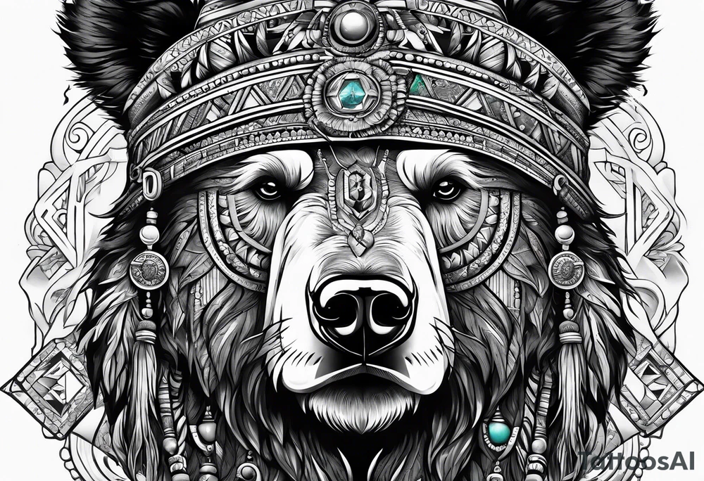 Bear Magi Medicine Man tattoo idea