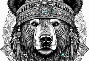 Bear Magi Medicine Man tattoo idea