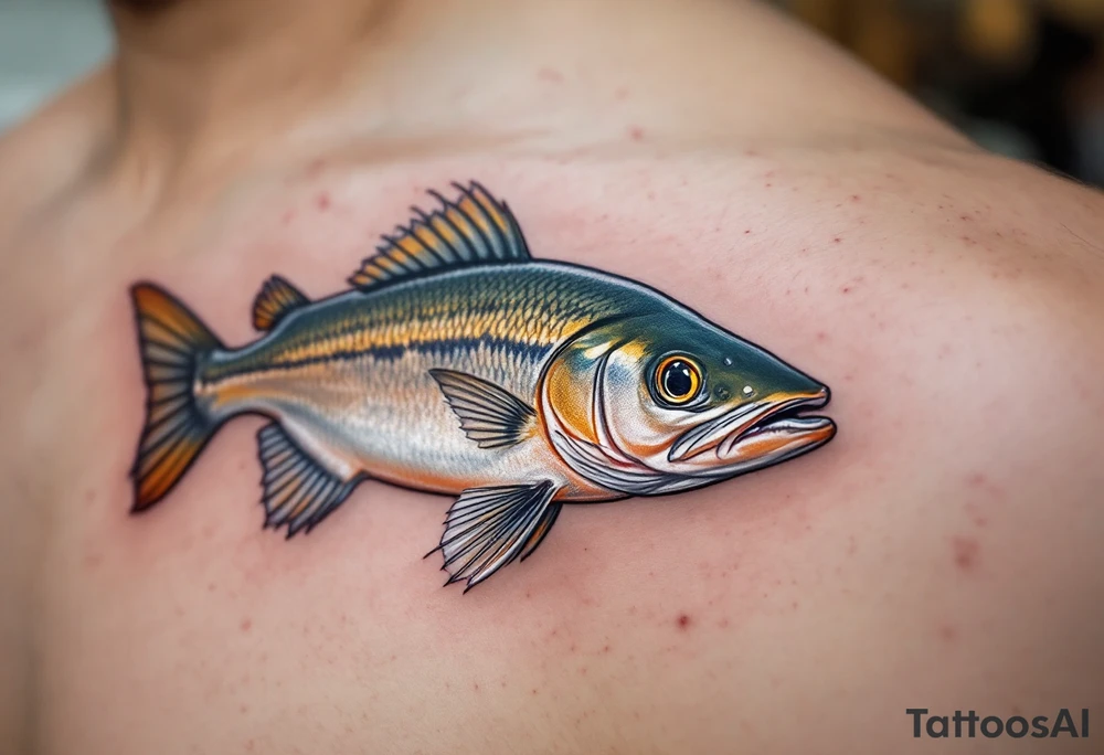 Realistic Catfish Portrait – Hyper-detailed rendering of a channel catfish with olive-green to silvery body, fine whiskers, and natural shading for a lifelike aquatic feel. tattoo idea