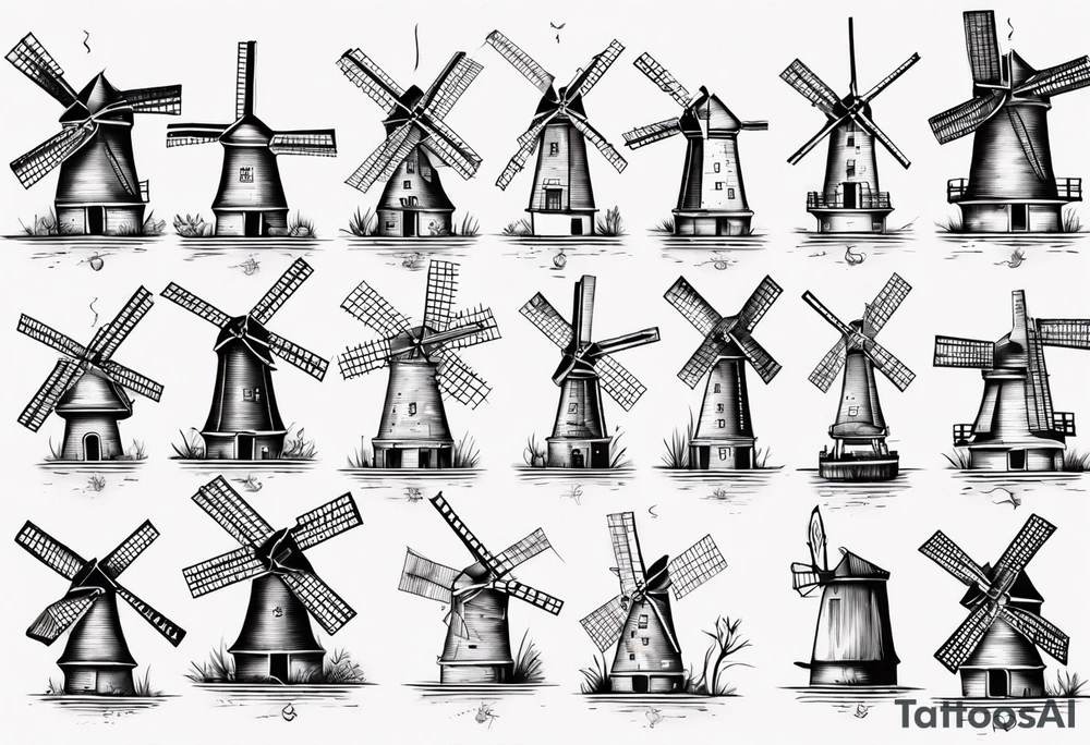 The mathematical dutch windmill graph that is cute tattoo idea