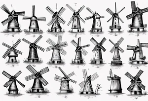 The mathematical dutch windmill graph that is cute tattoo idea