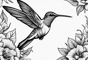hummingbird tattoo idea
