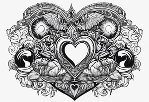 Heart and mind balance quote tattoo tattoo idea