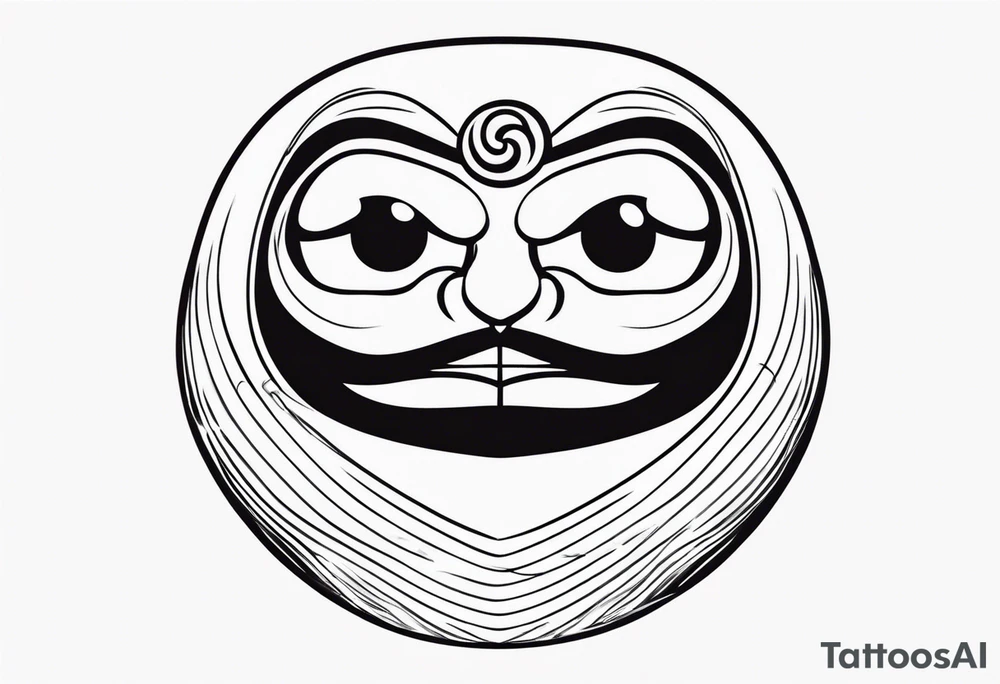 Daruma doll tattoo idea