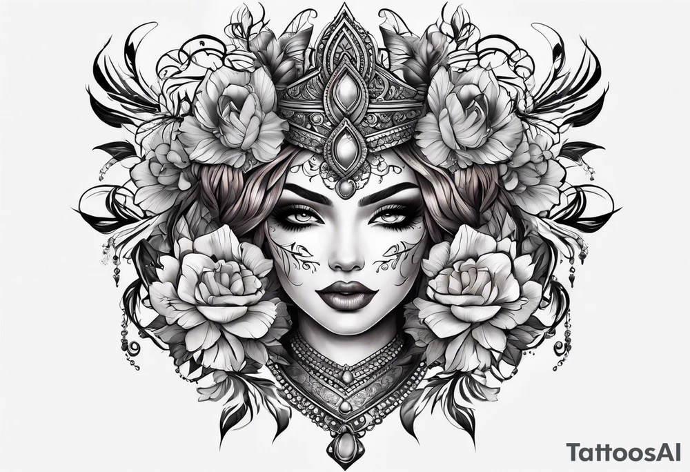 Full leg tattoo from hip to foot, temporary tattoo tattoo idea