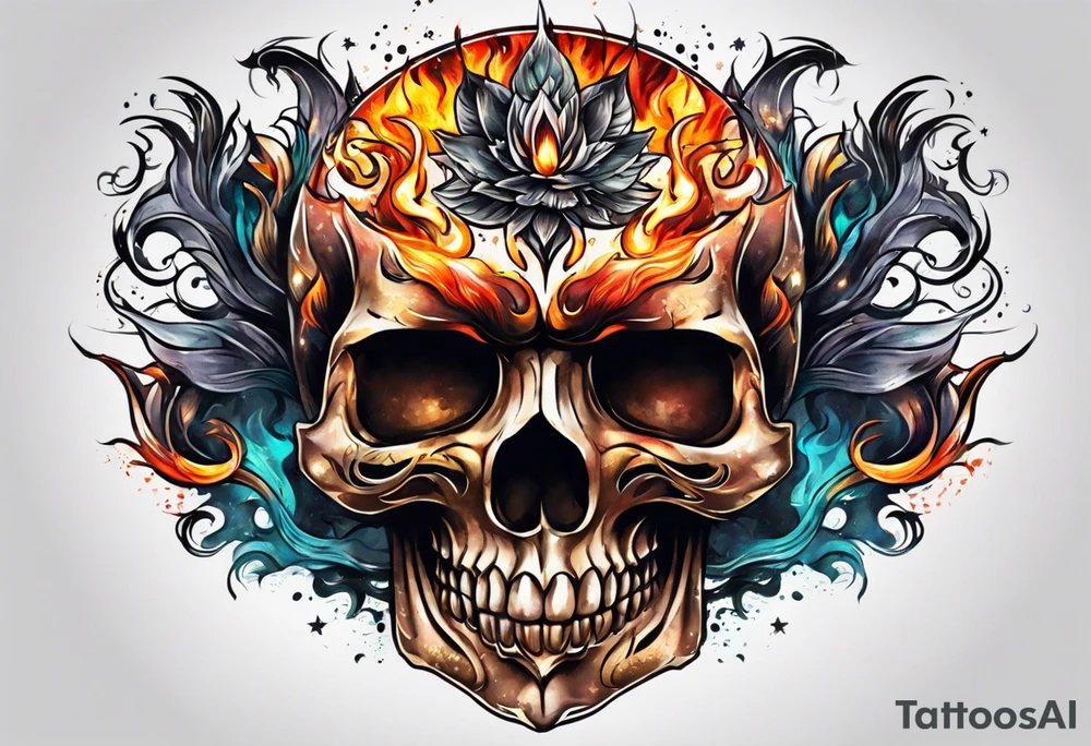 onl fire without skull. tattoo idea