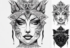 bloody cut tattoo idea